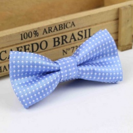 Boys Blue Polka Dot Bow Tie with Adjustable Strap